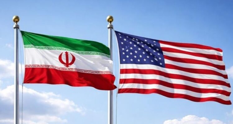 Ilustrasi bendera AS dan Iran. Foto Antara