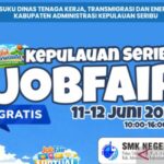 Pemerintah Kabupaten Kepulauan Seribu melalui Suku Dinas Tenaga Kerja, Transmigrasi dan Energi (Nakertransgi) menggelar bursa kerja (Job Fair) Kepulauan Seribu Tahun 2026. Foto Antara