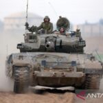 Ilustrasi - Tank pasukan Israel. Foto Antara