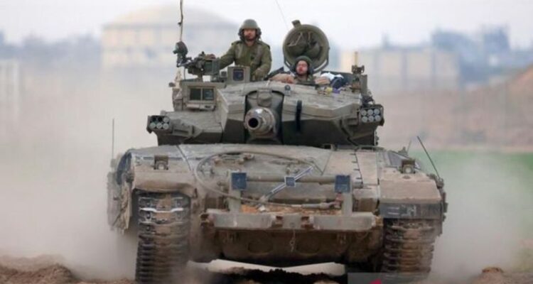 Ilustrasi - Tank pasukan Israel. Foto Antara