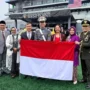 Letnan Dua (Inf) Roosevelt Purba dilantik sebagai perwira di Akademi Militer AS, West Point. Foto Dinas Penerangan TNI AD.