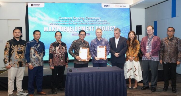 PT PAL Indonesia menandatangani kontrak kerja sama ‎dengan West Natuna Exploration Limited (WNEL). Foto Antara