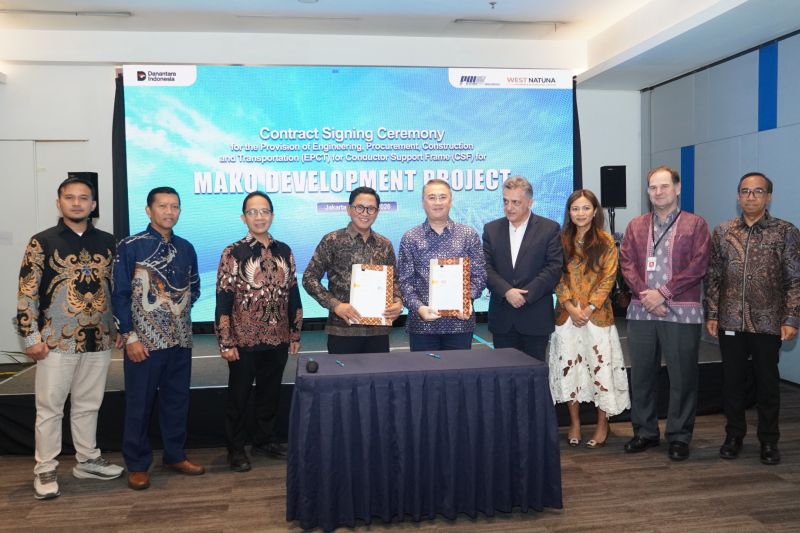 PT PAL Indonesia menandatangani kontrak kerja sama dengan West Natuna Exploration Limited (WNEL). Foto Antara PT PAL Indonesia menandatangani kontrak kerja sama dengan West Natuna Exploration Limited (WNEL). Foto Antara