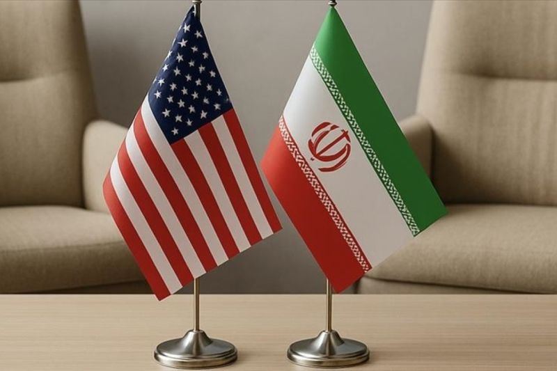 Ilustrasi bendera AS-Iran. Foto Antara ilustrasi bendera AS-Iran. Foto Antara