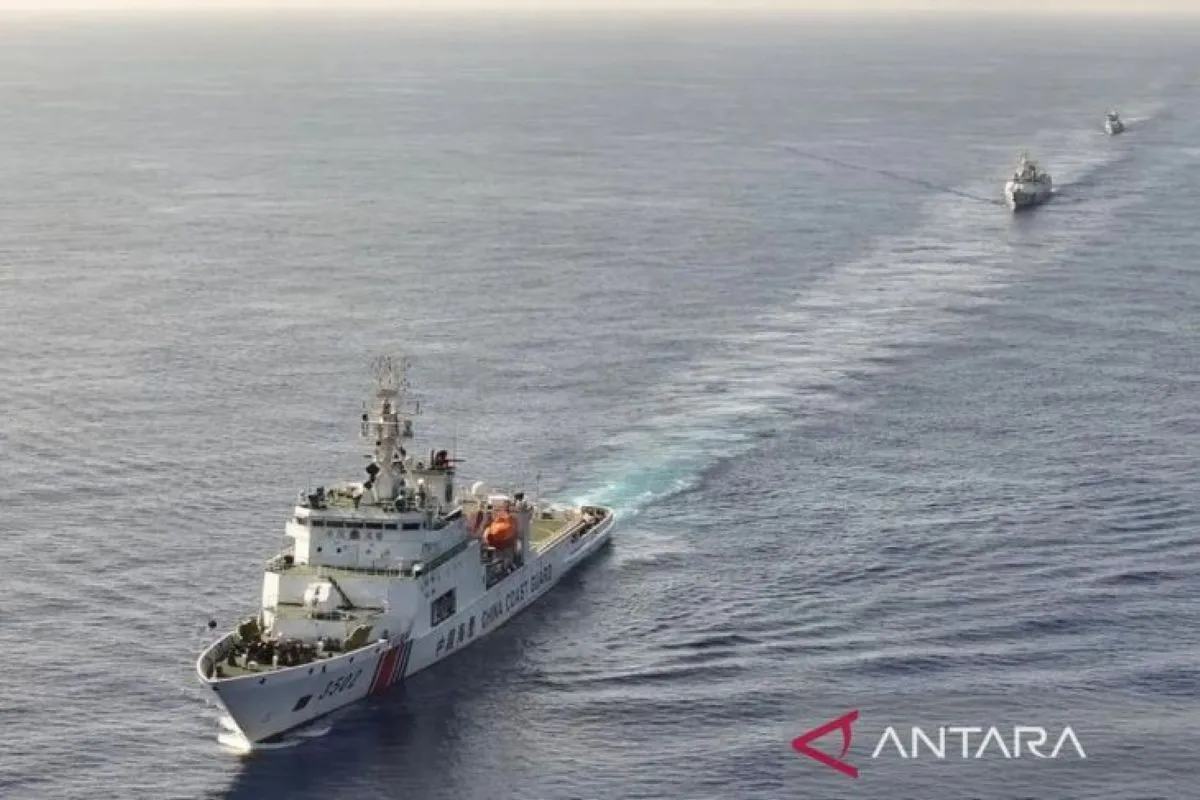 Ilustrasi. Kapal patroli Penjaga Pantai China di Laut China Selatan. Foto Antara
