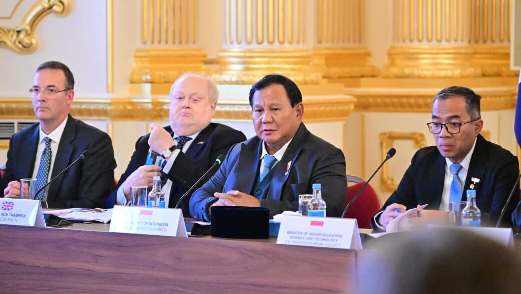 Presiden Prabowo Subianto menghadiri forum UK-Indonesia Education Roundtable bersama para perwakilan sejumlah universitas di Inggris, pada Selasa, 20 Januari 2026, di Lancaster House, London. Foto Arsip: BPMI Presiden Prabowo Subianto menghadiri forum UK-Indonesia Education Roundtable bersama para perwakilan sejumlah universitas di Inggris, pada Selasa, 20 Januari 2026, di Lancaster House, London. Foto Arsip: BPMI Setpres