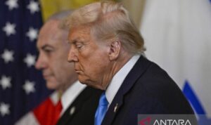 Presiden Amerika Serikat Donald Trump dan Perdana Menteri Israel Benjamin Netanyahu. Foto Antara