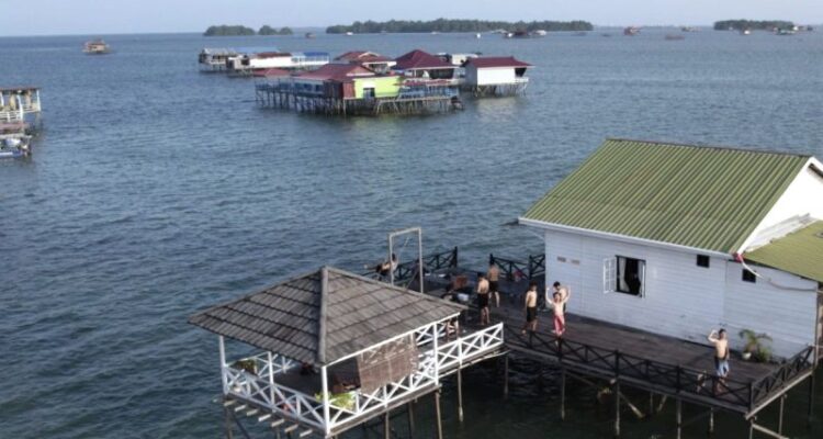 Kondisi vila tradisional saat ini di Bontang Kuaala, Kota Bontang, Kalimantan Timur. Foto Antara