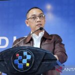 Director General of Digital Space Oversight at the Ministry of Communication and Digital Affairs, Alexander Sabar, during a press conference at the headquarters of the Ministry of Communication and Digital Affairs in Jakarta on Monday (June 29, 2026). Antara Photo