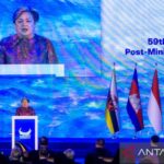 Menteri Luar Negeri Filipina Theresa Lazaro menyampaikan sambutan dalam upacara pembukaan Pertemuan Menteri Luar Negeri ASEAN ke-59 di Pasay City, Metro Manila, Filipina, pada 21 Juli 2026. Sumber foto: Antara