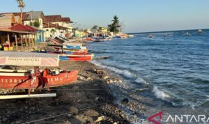 Sejumlah kapal nelayan bersandar di pesisir laut Gorontalo tanpa aktivitas melaut akibat kondisi angin dan gelombang tinggi yang masih terjadi, Kamis (30/7/2026). Sumber foto: Antara Sejumlah kapal nelayan bersandar di pesisir laut Gorontalo tanpa aktivitas melaut akibat kondisi angin dan gelombang tinggi yang masih terjadi, Kamis (30/7/2026). Sumber foto: Antara