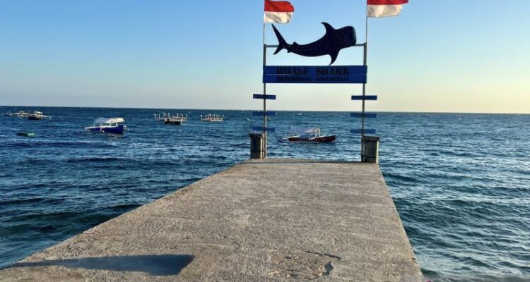 Kawasan wisata hiu paus di Desa Botubarani, Kabupaten Bone Bolango, Provinsi Gorontalo, menjadi contoh pengembangan ekonomi masyarakat pesisir yang menggabungkan aktivitas wisata dengan upaya konservasi laut. Jumat (31/7/2026). Sumber foto: Antara