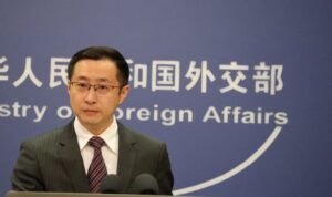 Juru Bicara Kementerian Luar Negeri China Lin Jian. Sumber foto: Antara Juru Bicara Kementerian Luar Negeri China Lin Jian. Sumber foto: Antara