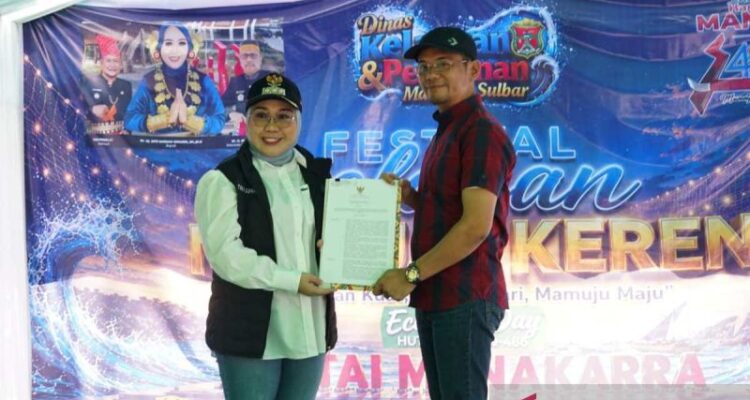 Kepala Kanwil Kemenkum Sulawesi Barat Saefur Rochim saat peresmian Pos Bantuan Hukum (Posbankum) Komunitas Nelayan di Kabupaten Mamuju, Sabtu (18/7/2026). Sumber foto: Antara