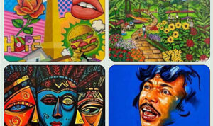 Sejumlah karya pada pameran Semau Gue. Foto Indomaritim.com/dokumentasi Perupa Jakarta Raya Sejumlah karya pada pameran Semau Gue. Foto Indomaritim.com/dokumentasi Perupa Jakarta Raya