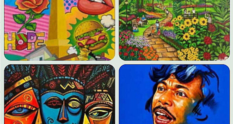 Sejumlah karya pada pameran Semau Gue. Foto Indomaritim.com/dokumentasi Perupa Jakarta Raya