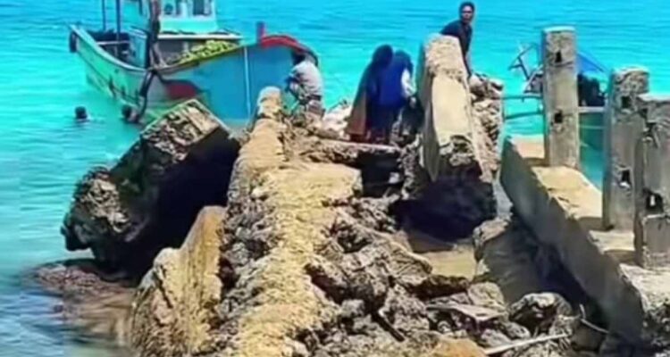 Pelabuhan Pulau Siumat, Kecamatan Simeulue Timur, Kabupaten Simeulue, Aceh, Rabu (22/7/2026). Sumber foto: Antara