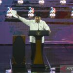 President Prabowo delivers his address at the 28th anniversary of the National Awakening Party (PKB) in Jakarta on Thursday (July 23, 2026). Photo Source: Antara