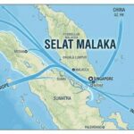 Peta Selat Malaka. Foto Antara
