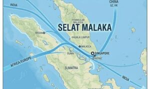 Peta Selat Malaka. Foto Antara Peta Selat Malaka. Foto Antara