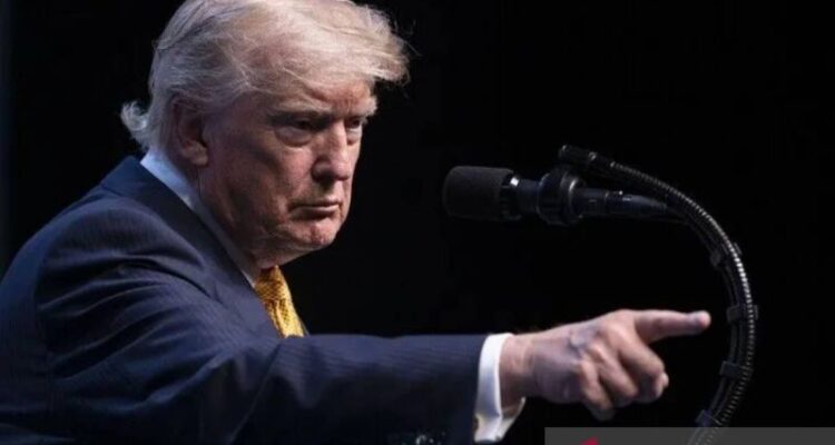 Presiden AS Donald Trump menggelar konferensi pers di Kompleks Kepresidenan sebagai bagian dari KTT NATO ke-36 para Kepala Negara dan Pemerintahan di Ankara, Turkiye, pada 8 Juli 2026. Sumber foto: Antara