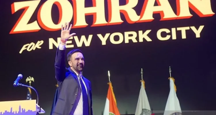 Wali Kota New York, Amerika Serikat, Zohran Mamdani. Sumber foto: Antara