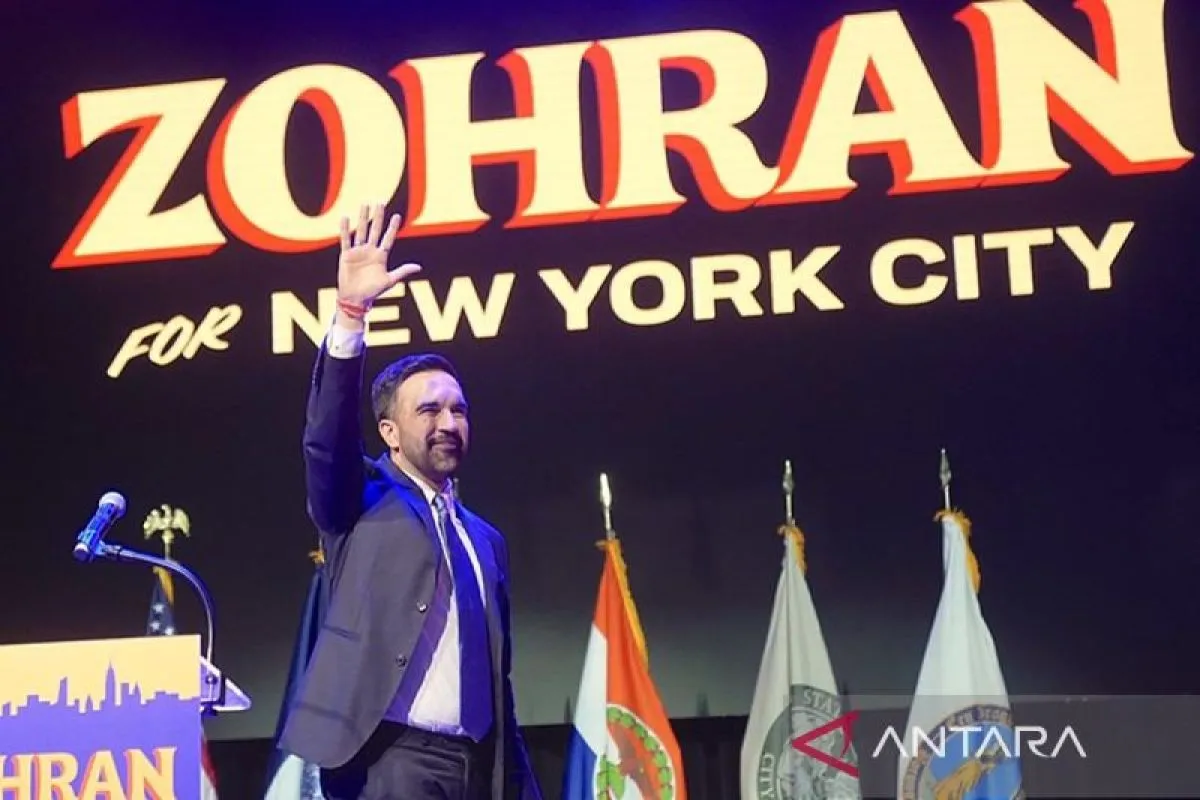 Wali Kota New York, Amerika Serikat, Zohran Mamdani. Sumber foto: Antara Wali Kota New York, Amerika Serikat, Zohran Mamdani. Sumber foto: Antara