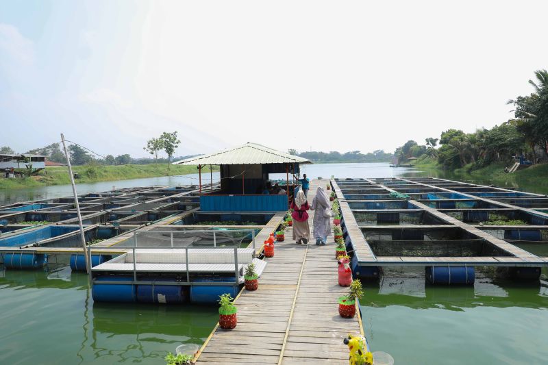 Kampung Wisata Keramba 22 Gebang Raya Periuk Kota Tangerang. Sumber foto: Antara Kampung Wisata Keramba 22 Gebang Raya Periuk Kota Tangerang. Sumber foto: Antara