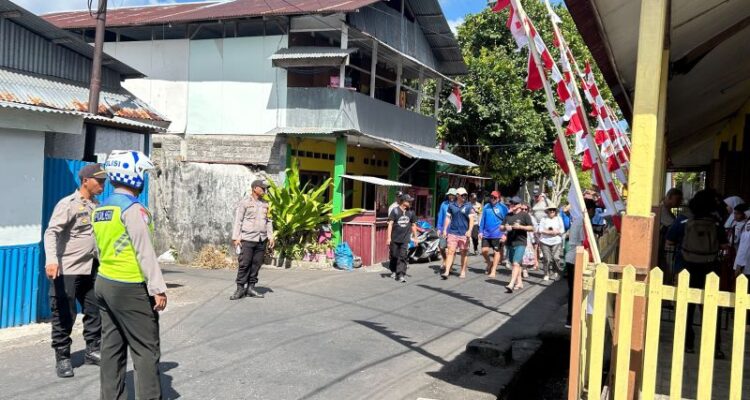 Pengamanan Darwin to Banda Neira 2026 oleh Polsek Banda, Maluku Tengah. Sumber foto: Antara