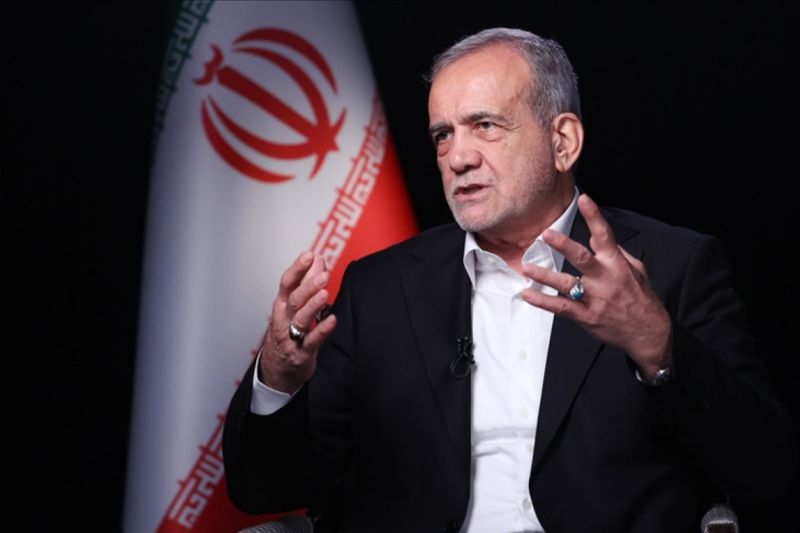 Arsip foto - Presiden Iran Masoud Pezeshkian. Sumber foto: Antara