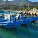 Kapal bantuan penangkapan ikan program unggulan dari Pemerintah Provinsi Gorontalo untuk mendukung sektor agro maritim, bersandar di pelabuhan Tempat Pelelangan Ikan Inengo, Desa Huangobotu, Kecamatan Kabila Bone, Kabupaten Bone Bolango, Provinsi Gorontalo, Sabtu (22/8/2026). Sumber foto: Antara