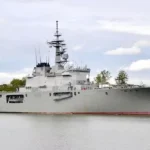 Kapal perang Jepang, JS Kunisaki. Sumber foto: indomaritim.com/ist