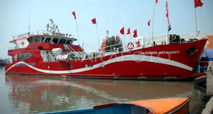 Kapal rumah sakit Laksamana Malahayati. Sumber foto: Antara