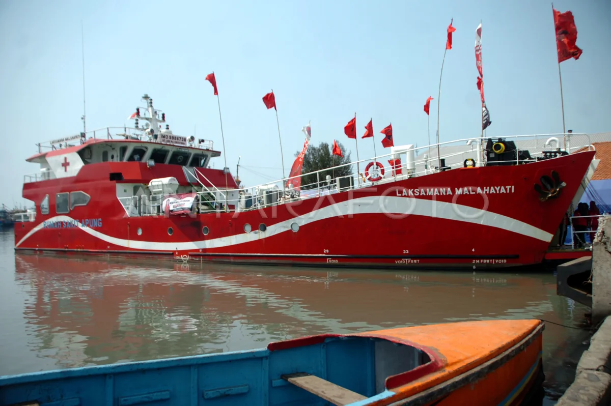 Kapal rumah sakit Laksamana Malahayati. Sumber foto: Antara Kapal rumah sakit Laksamana Malahayati. Sumber foto: Antara
