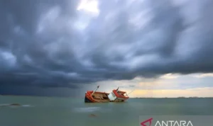 Ilustrasi kapal terbalik. Sumber foto: Antara Ilustrasi kapal terbalik. Sumber foto: Antara