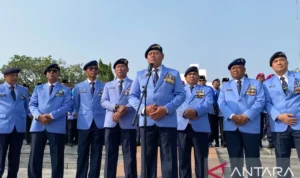 Ketua Umum Persatuan Purnawirawan Angkatan Laut (PPAL) Laksamana TNI (Purn) Yudo Margono saat ditemui di TMP Kalibata, Jakarta Selatan, Jumat (7/8/2026). Sumber foto: Antara