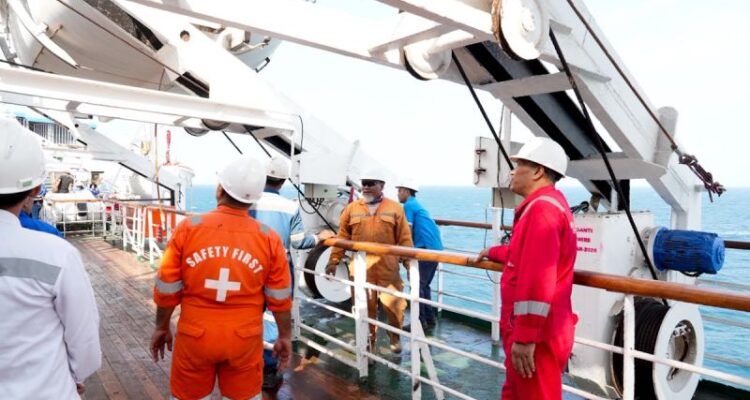 Suasana penyelenggaraan Fleet Safety Excellence Award 2026 yang digelar PT Pelni sebagai upaya memperkuat budaya keselamatan di seluruh armada perusahaan. Sumber foto: Antara