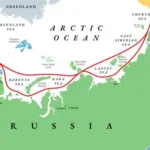 Peta Arktik Rusia. Sumber foto: indomaritim.com/Ist