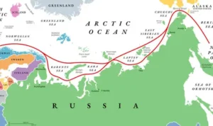 Peta Arktik Rusia. Sumber foto: indomaritim.com/Ist Peta Arktik Rusia. Sumber foto: indomaritim.com/Ist