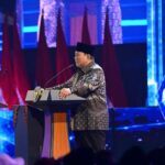 Presiden Prabowo Subianto menghadiri peringatan HUT ke-28 Partai Amanat Nasional (PAN) di Jakarta, Jumat (18/9/2026). Sumber foto: Antara