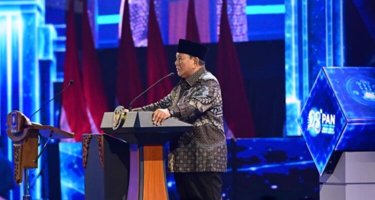 Presiden Prabowo Subianto menghadiri peringatan HUT ke-28 Partai Amanat Nasional (PAN) di Jakarta, Jumat (18/9/2026). Sumber foto: Antara