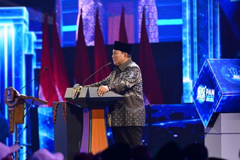 Presiden Prabowo Subianto menghadiri peringatan HUT ke-28 Partai Amanat Nasional (PAN) di Jakarta, Jumat (18/9/2026). Sumber foto: Antara Presiden Prabowo Subianto menghadiri peringatan HUT ke-28 Partai Amanat Nasional (PAN) di Jakarta, Jumat (18/9/2026). Sumber foto: Antara
