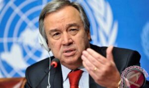 Sekretaris Jenderal Perserikatan Bangsa-Bangsa (PBB) Antonio Guterres, Sumber foto: Antara Sekretaris Jenderal Perserikatan Bangsa-Bangsa (PBB) Antonio Guterres, Sumber foto: Antara