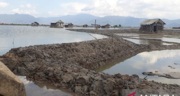Ilustrasi - Petak tambak warga terendam banjir pesisir atau rob di Kabupaten Bima, Provinsi Nusa Tenggara Barat, Selasa (14/6/2022). Sumber foto: Antara