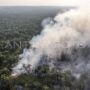Ilustrasi: Asap membubung di lahan gambut yang terbakar di Sungai Gelam, Muaro Jambi, Jambi, Kamis (3/9/2026). Kebakaran hutan dan lahan (karhutla) yang telah berlangsung selama 20 hari lebih di wilayah itu terus meluas hingga mencapai hampir 100 hektare, sementara upaya pemadaman dari tim gabungan masih terus dilakukan meski dengan keterbatasan sumber air. Sumber foto: Antara