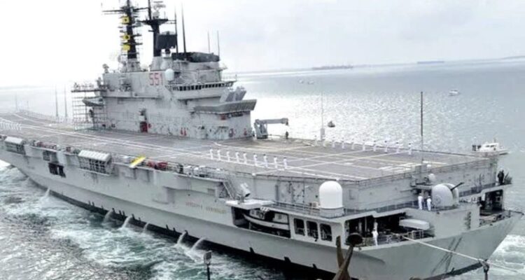 Kapal Induk Giuseppe Garibaldi. Sumber foto: Antara
