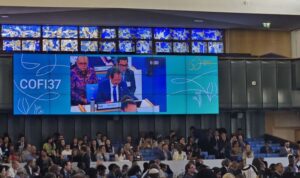 Menteri Kelautan dan Perikanan Sakti Wahyu Trenggono berbicara dalam Sidang ke-37 Komite Perikanan Organisasi Pangan dan Pertanian Perserikatan Bangsa-Bangsa (FAO Committee on Fisheries/COFI) di Roma, Italia, Senin (7/9/2026). Sumber foto: Antara Menteri Kelautan dan Perikanan Sakti Wahyu Trenggono berbicara dalam Sidang ke-37 Komite Perikanan Organisasi Pangan dan Pertanian Perserikatan Bangsa-Bangsa (FAO Committee on Fisheries/COFI) di Roma, Italia, Senin (7/9/2026). Sumber foto: Antara