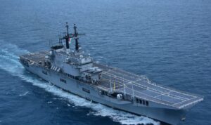 The aircraft carrier ITS Giuseppe Garibaldi which became the first aircraft carrier of the Indonesian Navy. Photo Source: Indonesian Navy Information Service