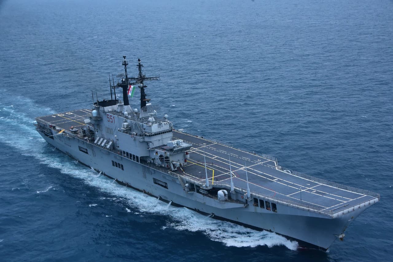 The aircraft carrier ITS Giuseppe Garibaldi which became the first aircraft carrier of the Indonesian Navy. Photo Source: Indonesian Navy Information Service The aircraft carrier ITS Giuseppe Garibaldi which became the first aircraft carrier of the Indonesian Navy. Photo Source: Indonesian Navy Information Service