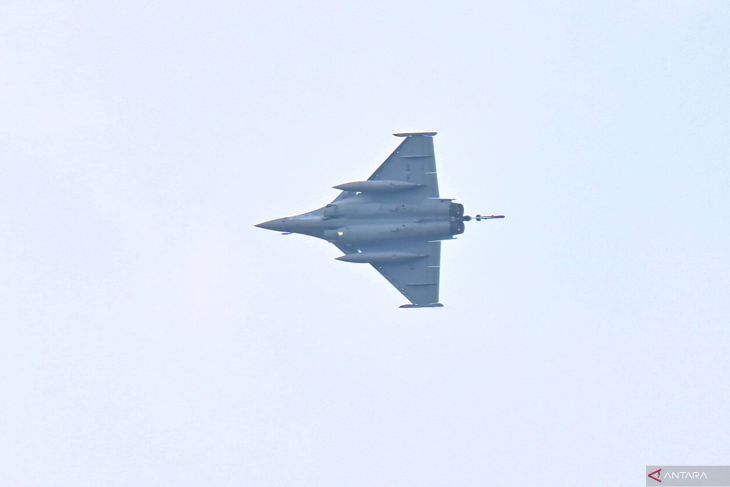 Jet tempur Angkatan Udara Prancis, Rafale. Sumber foto: Antara Jet tempur Angkatan Udara Prancis, Rafale. Sumber foto: Antara